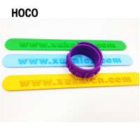 Silicone Embossed Slap Wristband