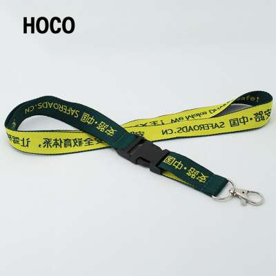 Cheap Promotion Strap Double Hook Safety Polyester Rope Lanyard